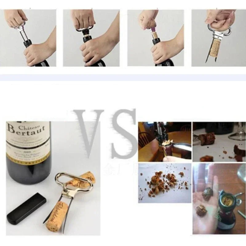Handheld Bottle Opener and Foil Knife Set - Labor-Saving Kitchen Bar Tool