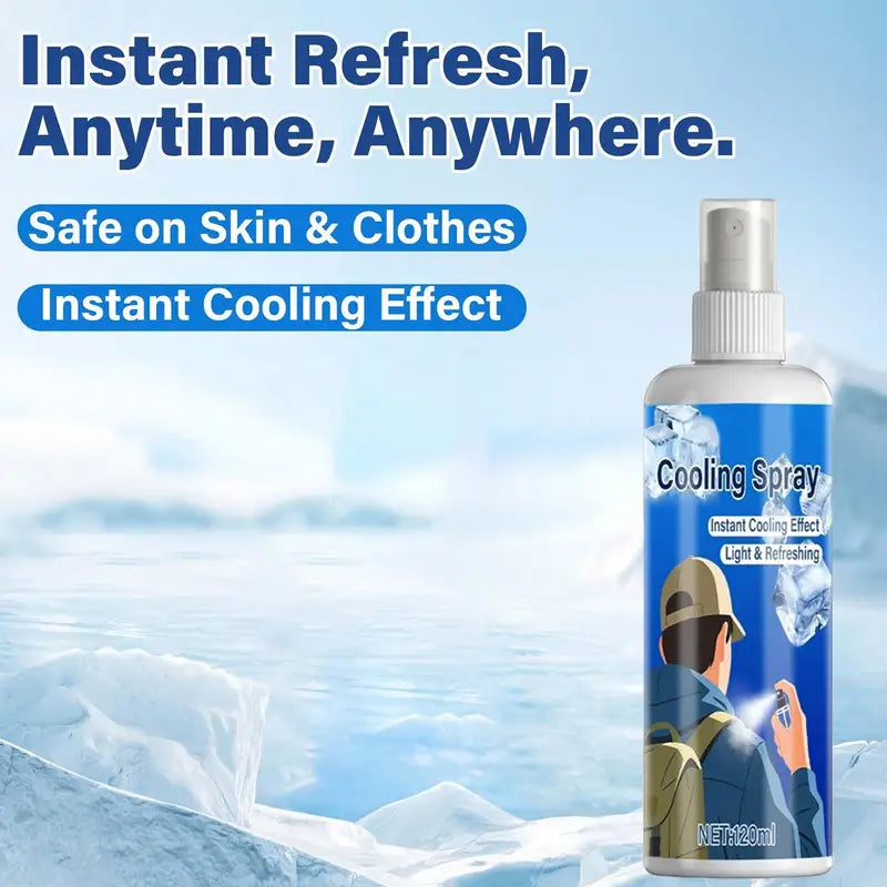 Sports Cold Spray 120ml Instant Cooling Relief for Injuries and Muscles