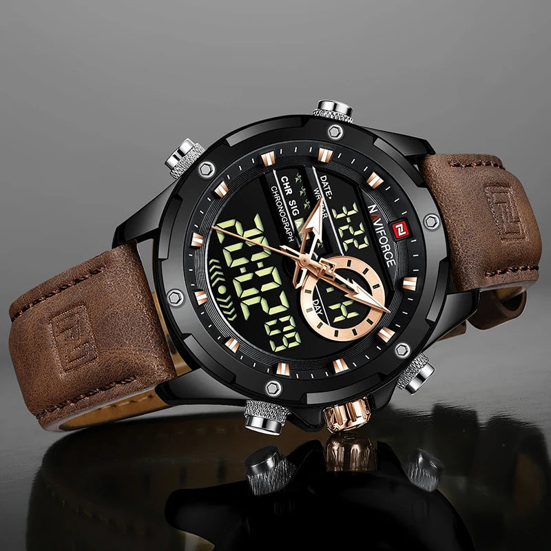 Men's Digital Military Sport Watch Waterproof LED Quartz Big Wristwatch