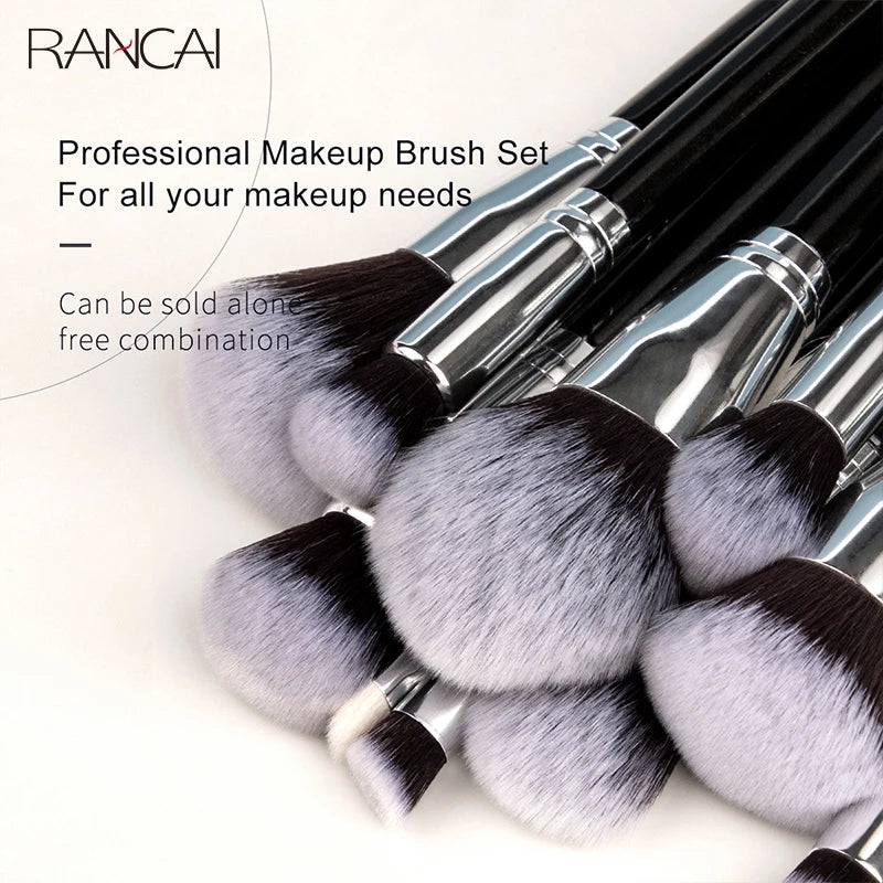 40-Piece Makeup Brush Set with Synthetic Bristles - Professional Quality