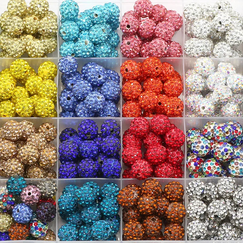 20pcs Mixed Color Glass Rhinestone Beads for Jewelry Making Crafts
