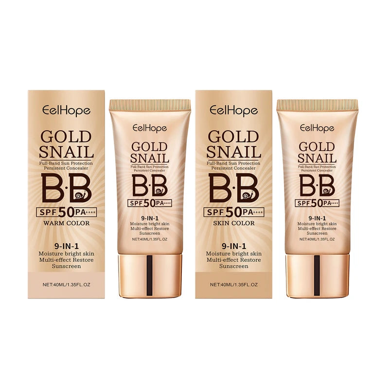9-in-1 Moisturizing Sunscreen Foundation Cream for Natural Skin Fit - Long Lasting