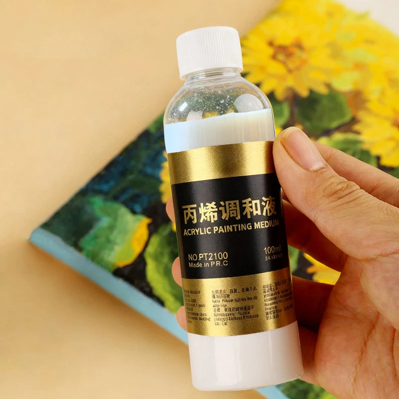 Acrylic Paint Thinner Liquid Water Powder Diluent - 100ml Art Supplies