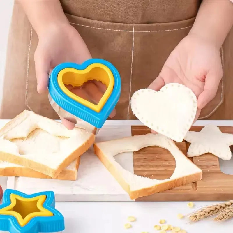 Multi-Shape Food Art Cutting Mold Set for Sandwiches Cookies Bread Kitchen Tools