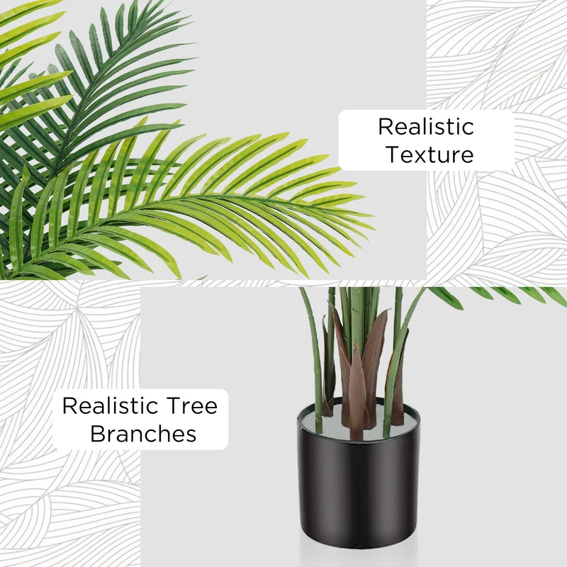 Artificial Palm Tree with Realistic Touch for Indoor & Outdoor Decor - 4/5/6 FT