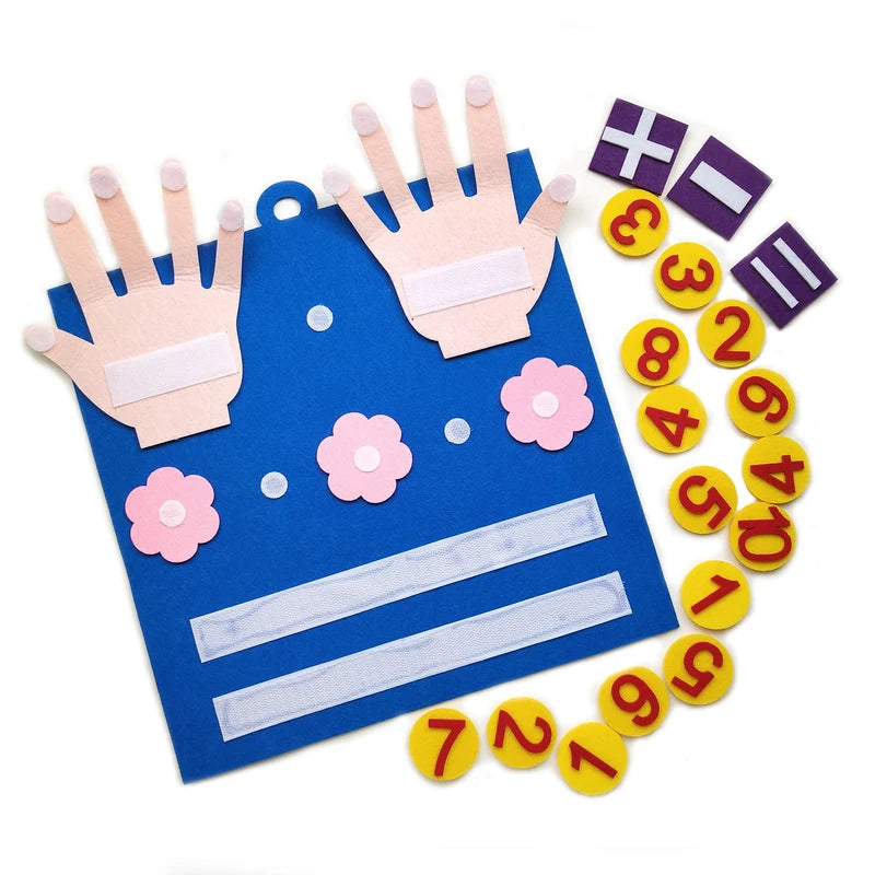Montessori Felt Number Toys for Toddlers - Counting & Math Learning Game