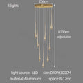 Modern LED Pendant Light Fixture for Living Room & Dining Area - Multiple Colors & Emission Options