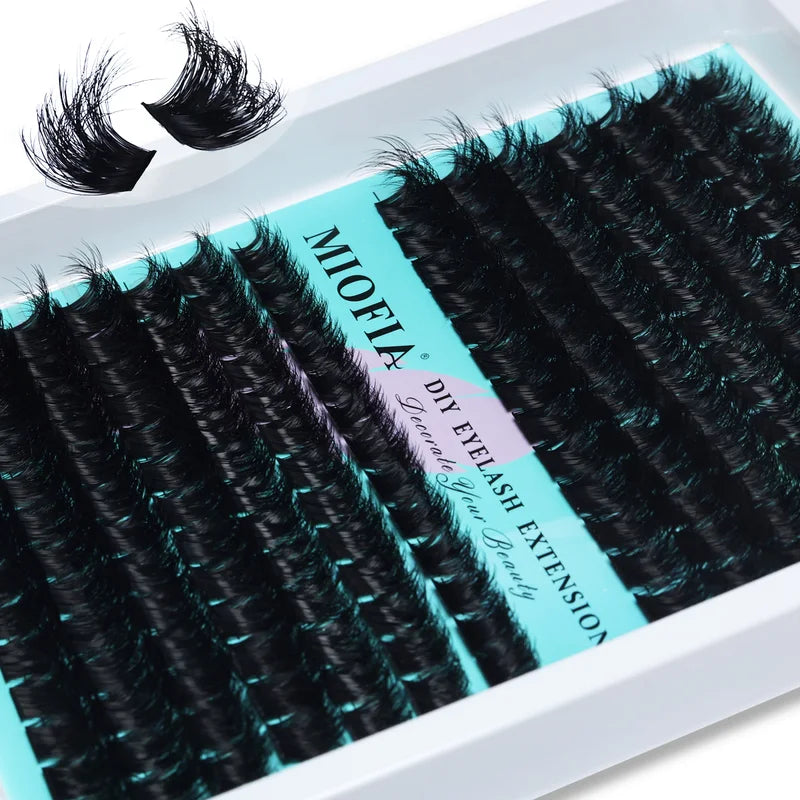 False Eyelash Clusters 5D Fluffy Individual Lashes DIY Extensions Thick 10-18mm