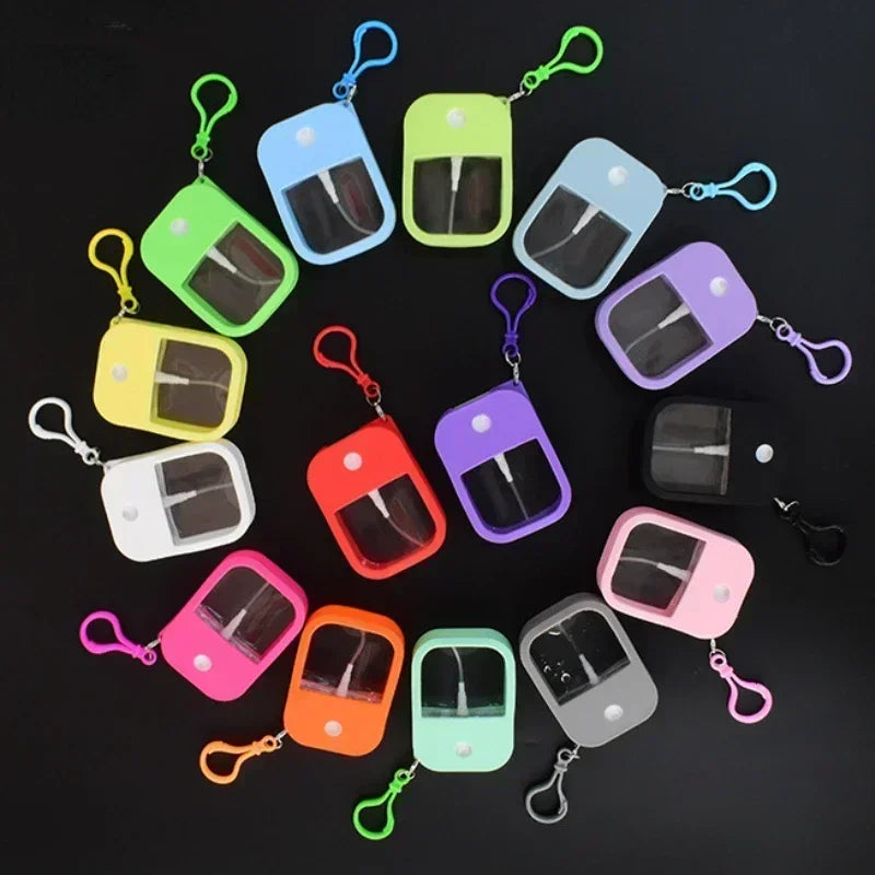 38ml Scented Hand Sanitizer Spray with Keychain - Vegan Alcohol Water Bottle for Travel