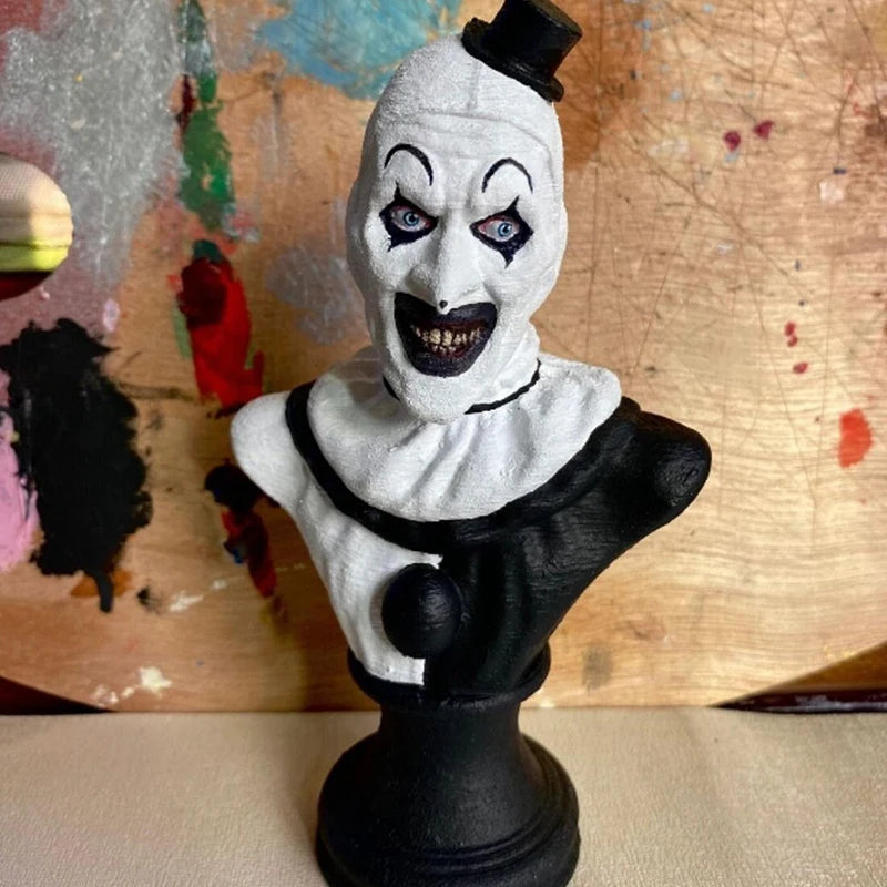 Horror Clown Garden Statue Indoor Outdoor Halloween Decoration Resin Sculpture