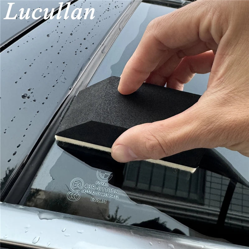 Car Windshield Oil Film Removal Brush Wool Glass Polishing Sponge