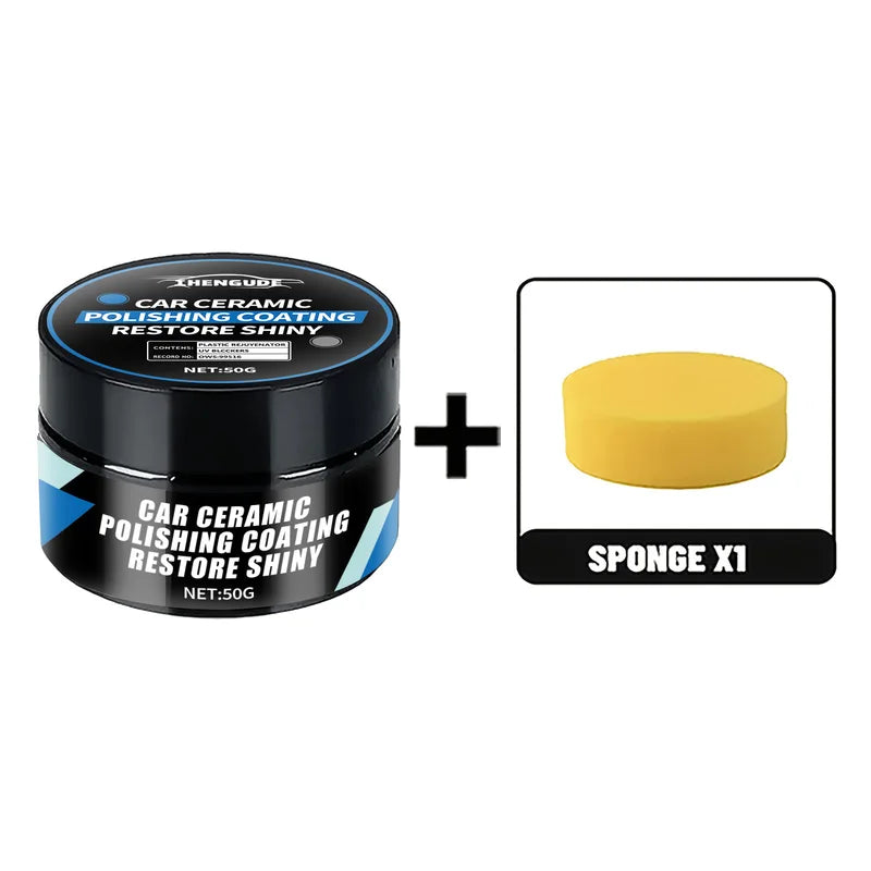 Ceramic Nano Car Polishing Wax for Scratch Repair & Hydrophobic Coating