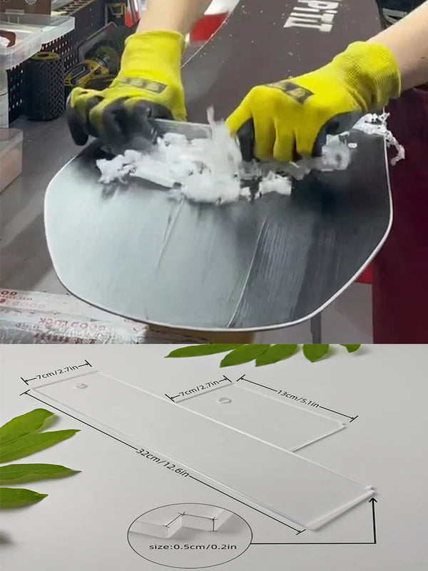 Snowboard Wax Scraper Double-Sided Maintenance Tool for Ski & Snowboard Tuning