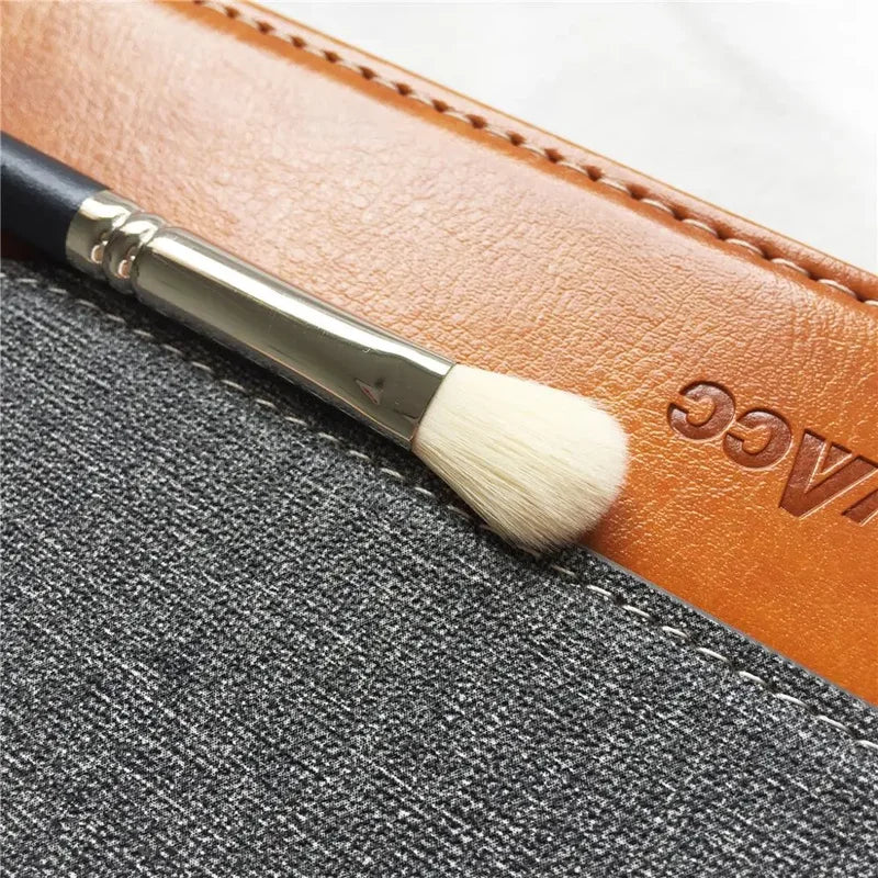 Synthetic Rounded Slant Foundation & Eye Blending Brush Set – Face & Eye Makeup Tools