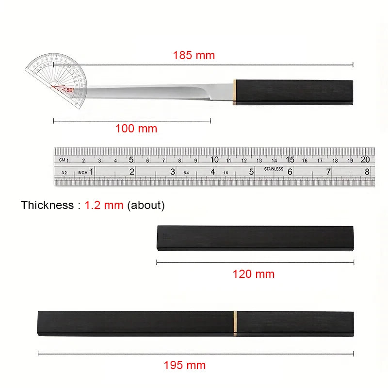 Stainless Steel Cleaver Knife for Meat Fish Fruit and Butchering - Professional Kitchen Tool