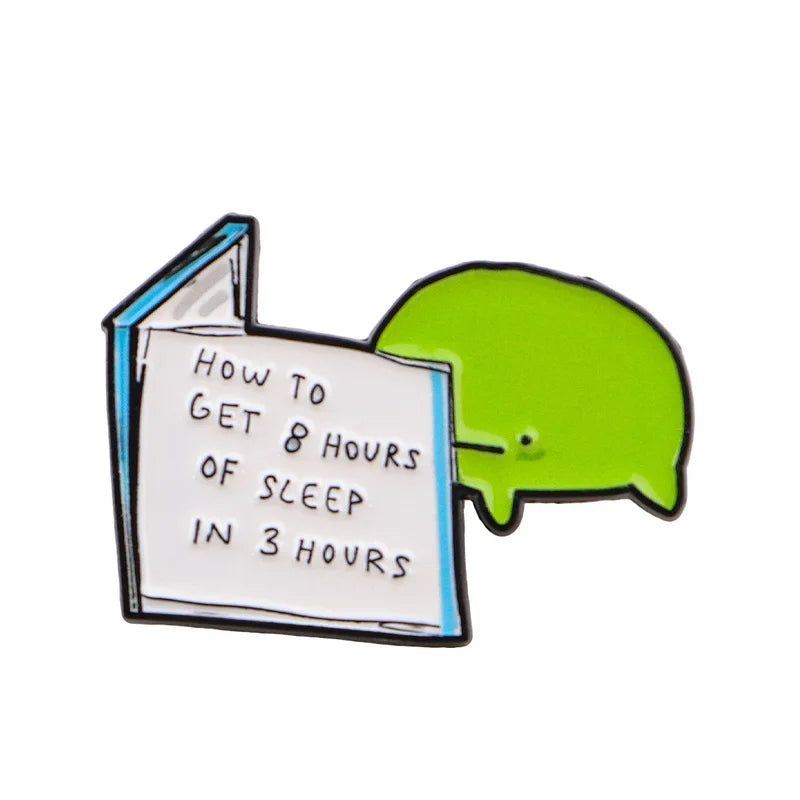 Funny Frog Enamel Pin - Cute Sleep-Inspired Lapel Badge Jewelry Gift
