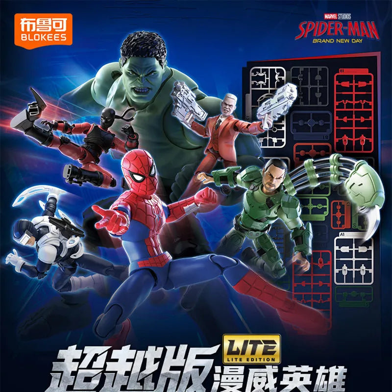 Action Figure Model Kit - Spider-Man Hidden Battle Edition, Multiple Colors
