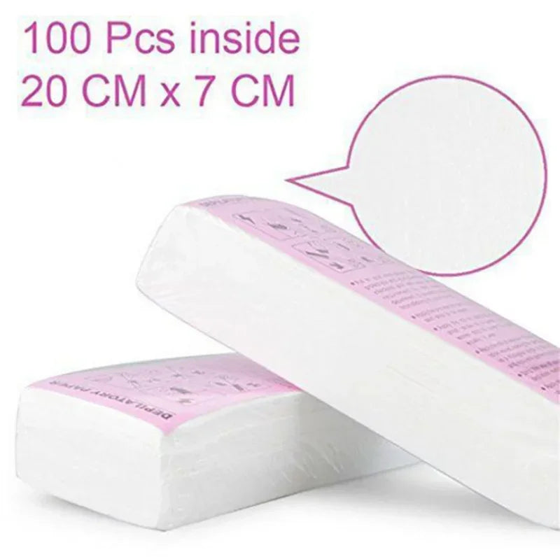 Women & Men Body Waxing Paper Strips for Hair Removal, 50/100pcs