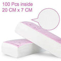 Women & Men Body Waxing Paper Strips for Hair Removal, 50/100pcs