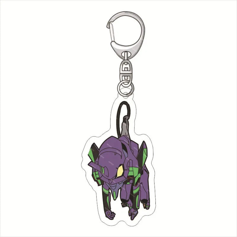Double-Sided HD Anime Keychain - EVA Acrylic Backpack Pendant, Custom Colors