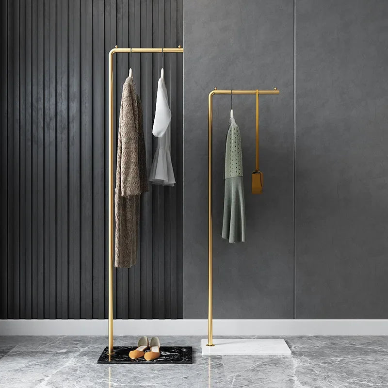 Metal Valet Stand Clothing Organizer Freestanding Suit Rack Home Storage