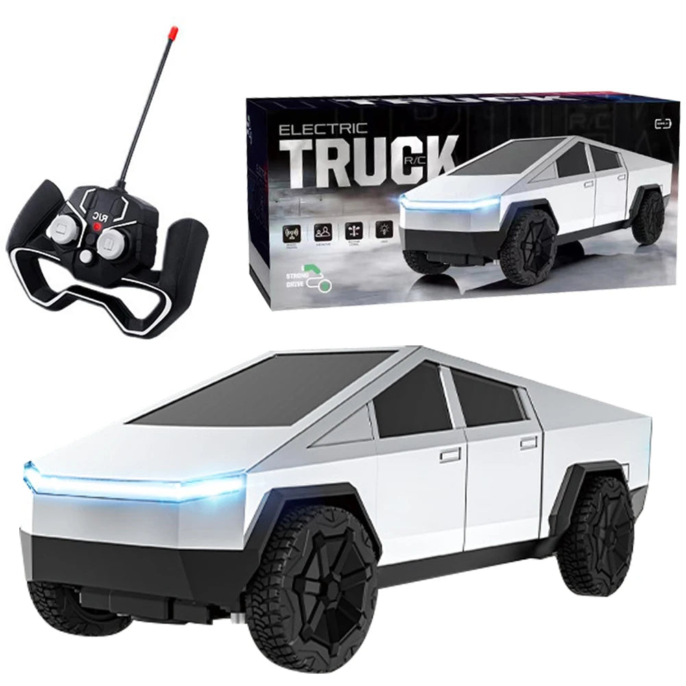 Remote Control Off-Road Truck - 4WD Wireless RC Car with LED Lights, 27MHz