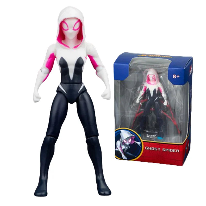 Super Hero Action Figures Set - Iron Man Spider-Man Venom Gwen Collectible Toys