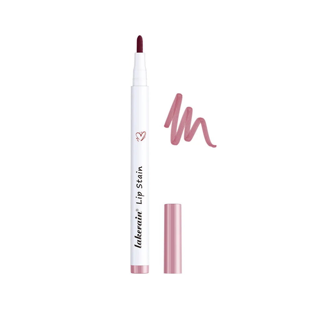Waterproof Lip Stain & Lip Liner Duo - Smudge-Proof, Ultra Pigmented, Double-Sided Design