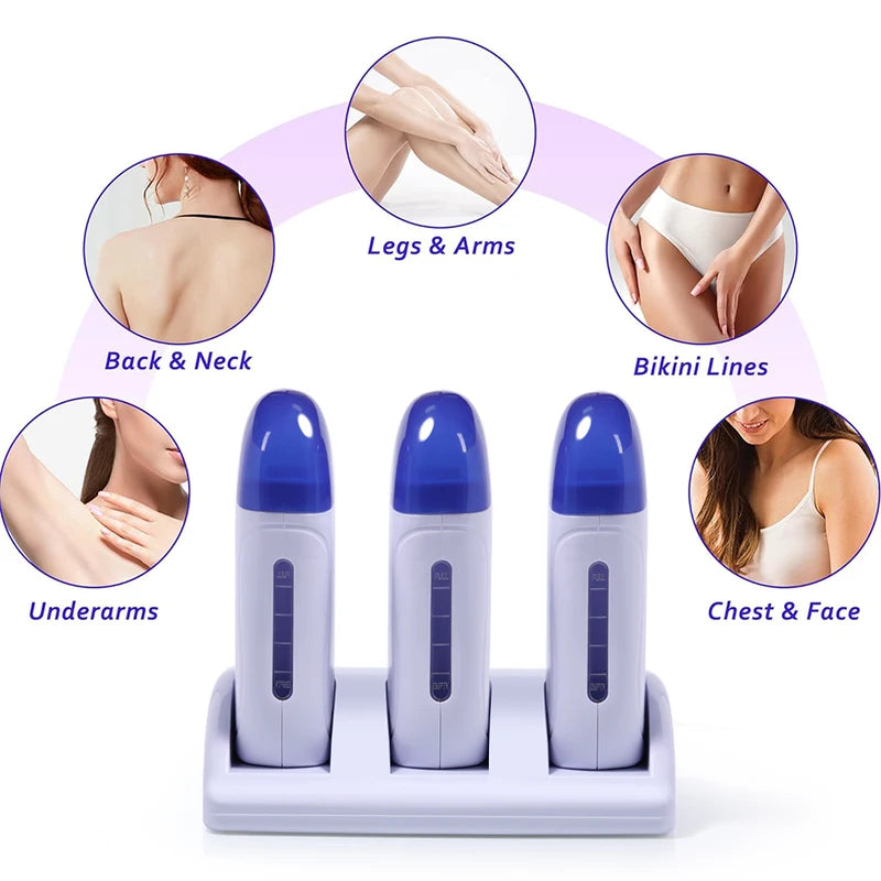 Portable Electric Waxing Warmer for Hair Removal - Home & Salon Use