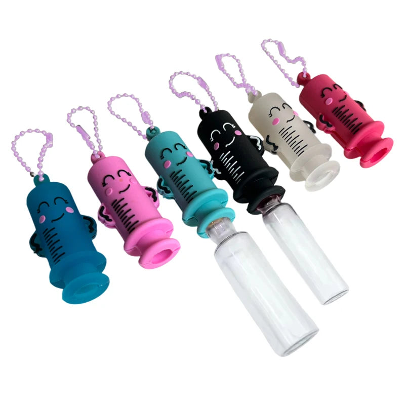 Syringe-Shaped Bottle Opener Keychain for Medication & Ampoule Breaker