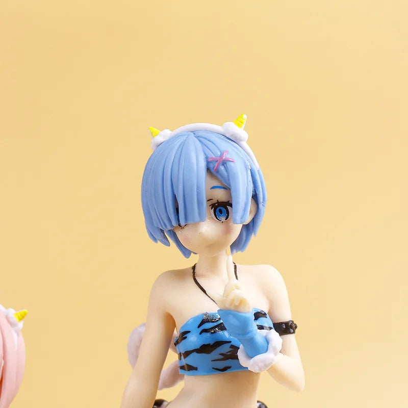 Anime Girl PVC Action Figure Pajamas Set - Sitting Posture, Collectible Toy