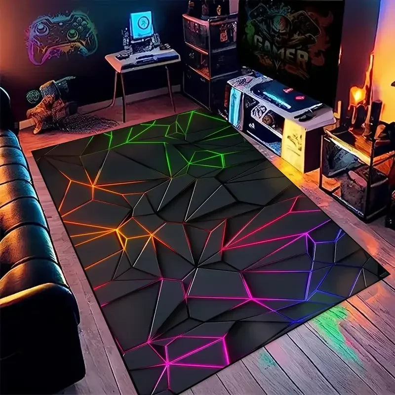 Gamer Game Controller Pattern Rug for Bedroom Living Room Indoor Outdoor Decor