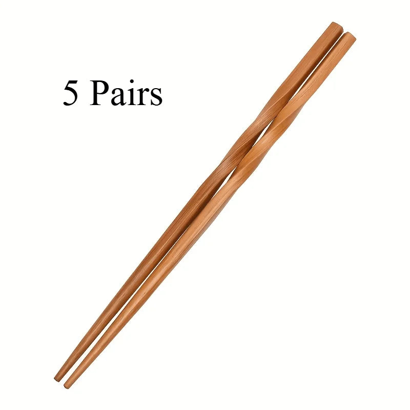 Natural Bamboo Chopsticks Set - Chinese Style Tableware for Kitchen & Home