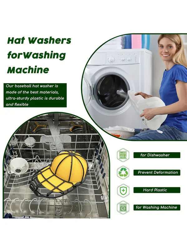 Hat Washing Set with Sun Drying Rack for Baseball Caps and Sun Hats - Non-Deform Protective Drying Rack