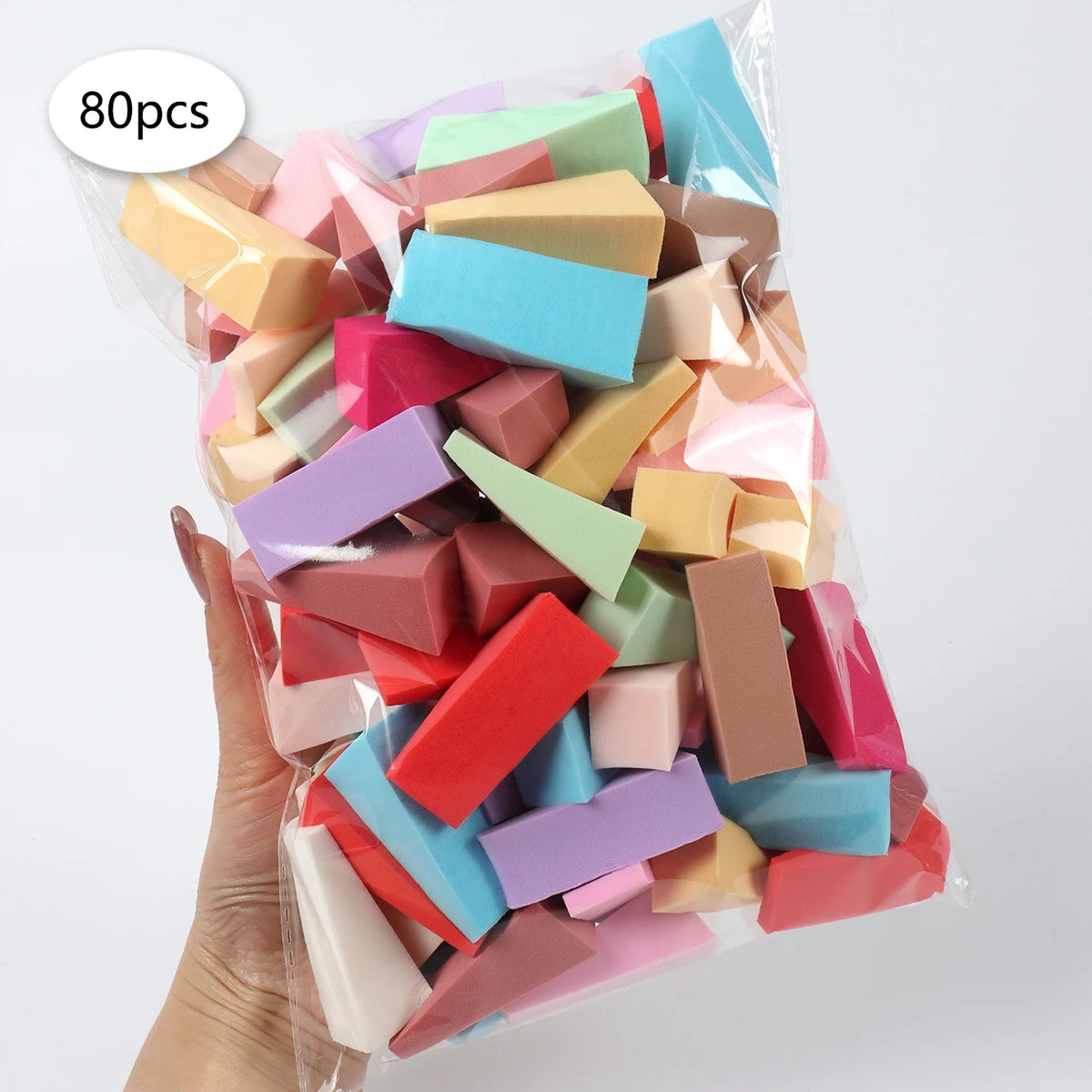 Makeup Sponge Set 20-100 Pcs Face Foundation Concealer Blending Puff Cosmetic Tool