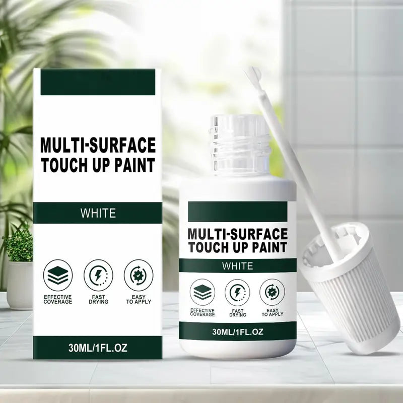White Paint Pen for Wood and Metal - Waterproof, Fast Drying, Scratch Filler, 30ML