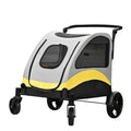 Foldable Pet Stroller for Large Dogs & Cats - Breathable Carriage, Travel Friendly