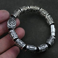 Norse Runic Beads Charm Viking Magnetic Bracelet Men Women Jewelry