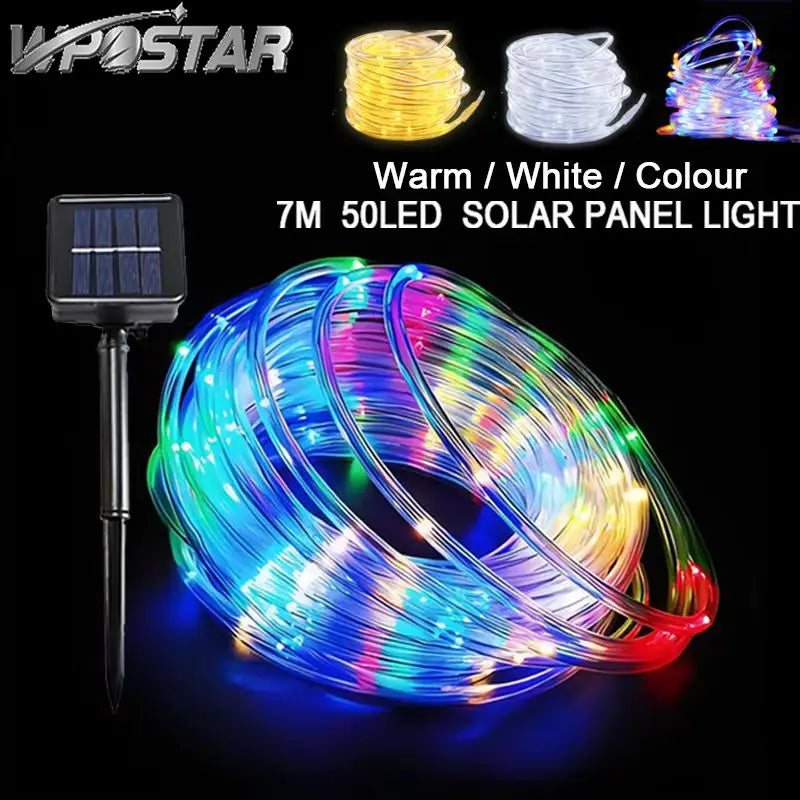Outdoor Solar Rope Light Waterproof Garden Christmas Decoration 7m-32m