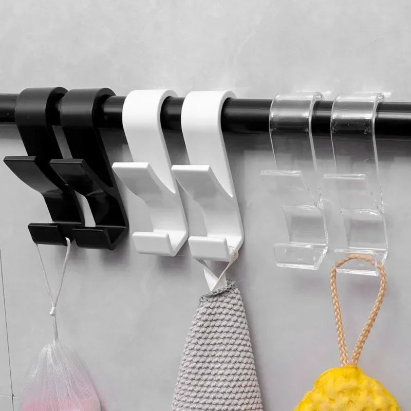 Bathroom Towel Hanger Clips Set - Multi-Color Space-Saving Bathroom Organizer