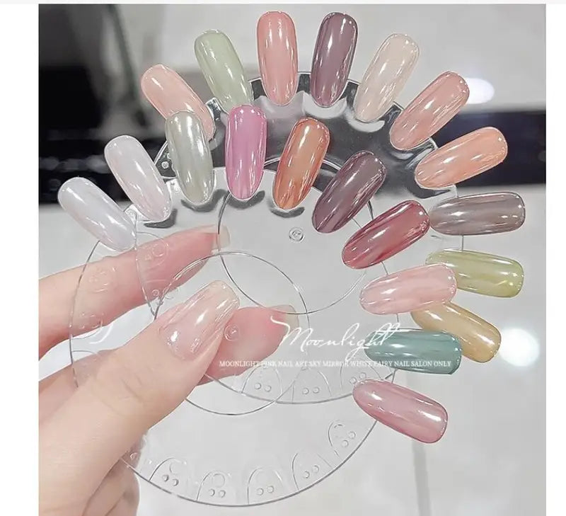 High-Gloss Aurora Chrome Nail Powder - Glitter Pigment for Nails