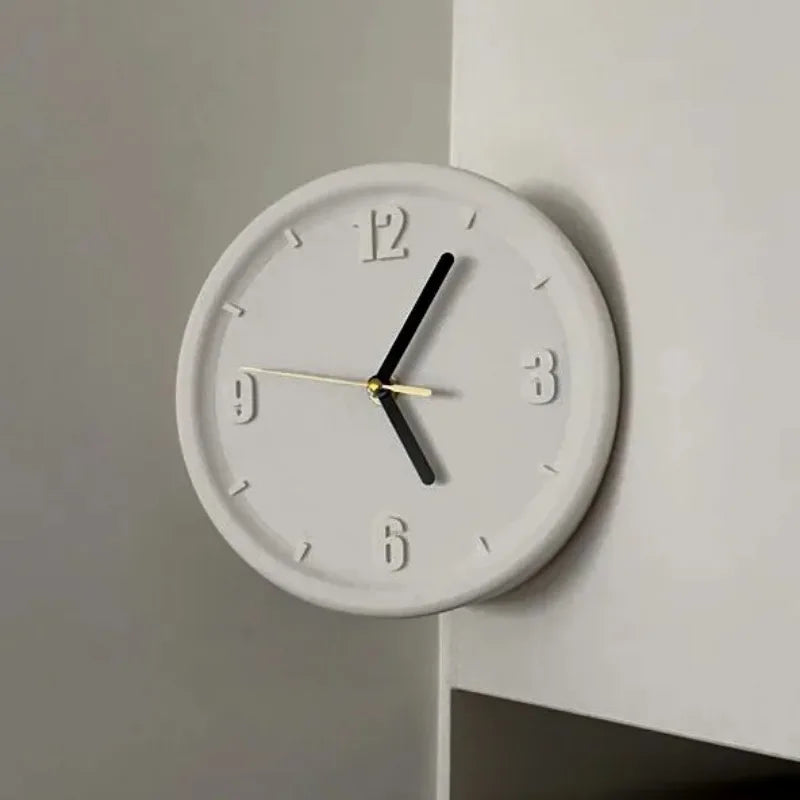 Silent Wall Clock for Living Room & Bedroom — Modern Corner Art Decor