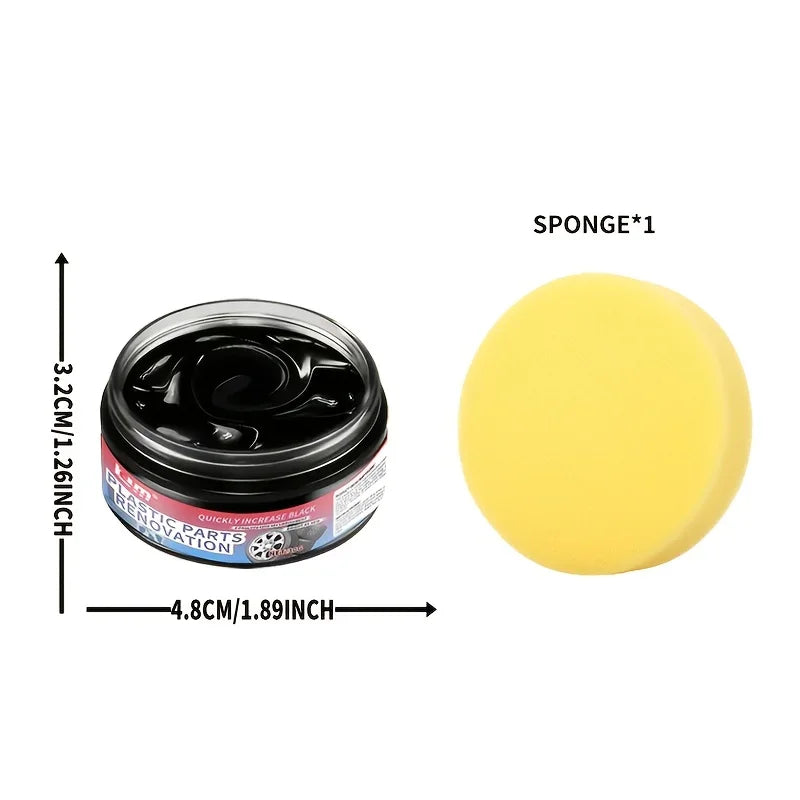 Plastic Renovate Wax for Car Interior & Exterior Brightening & Tire Care