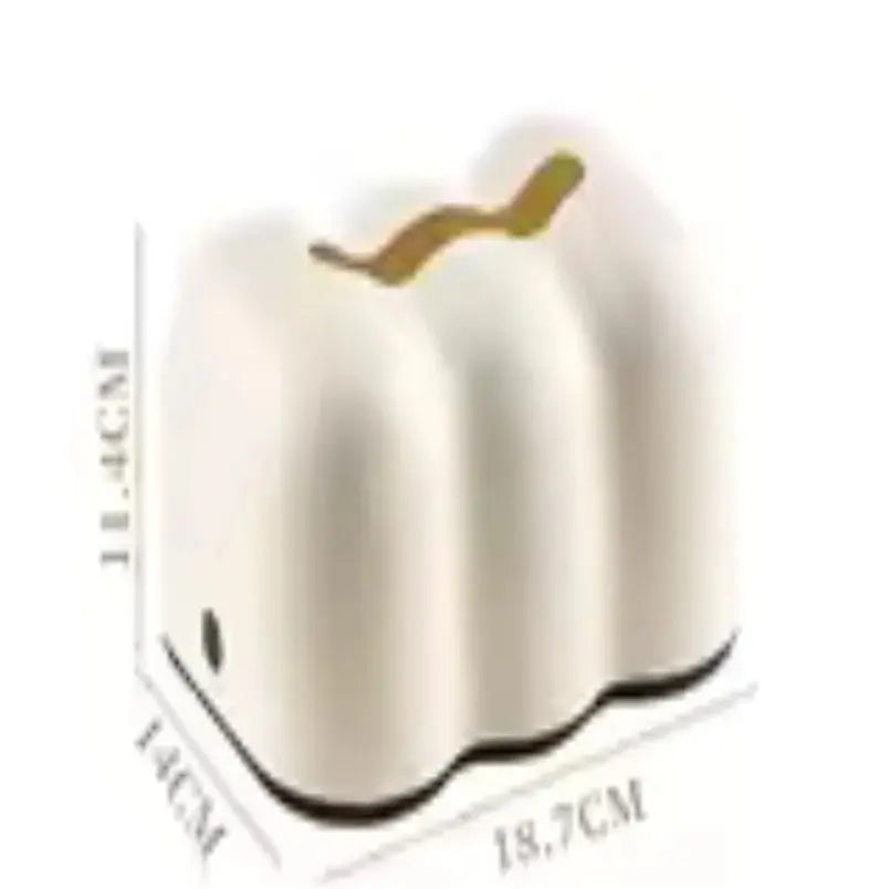 Wall-Mounted Tissue Box Holder with Removable Napkin Dispenser - Cream