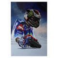 Abstract Motorcycle Canvas Wall Art Poster for Living Room & Home Decor