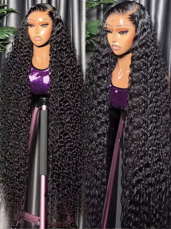 Jerry Curly Lace Front Wigs Human Hair 13x4 13x6 HD Transparent Lace 250 Density