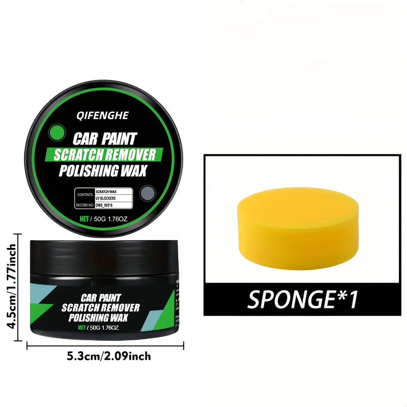 Car Scratch Remover Polish Wax for Light Paint Scratches & Stains - Restore Shine