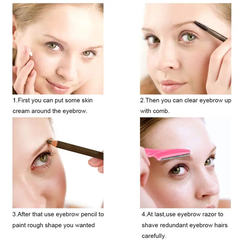 Multipurpose Face & Eyebrow Razor Set - 5-30PCS Face Shaving & Makeup Tools