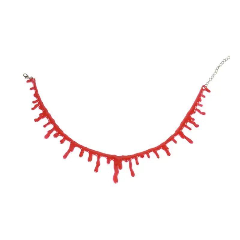 Halloween Blood Necklace Horror Vampire Dark Blood Bleeding Pendant