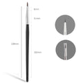 Angled Eyeliner Makeup Brush Set - Precise Eye Contour & Eyeshadow Tools